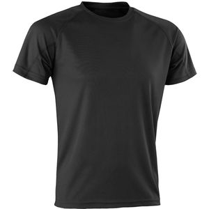 Spiro Heren Aircool T-Shirt (5XL) (Zwart)