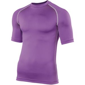 Rhino Heren Sport Basislaag Korte Mouwen T-Shirt (L/XL) (Paars)