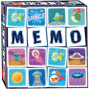 Tactic Memo Space - Geheugenspel voor kinderen vanaf 3 jaar - Train je observatie - 2-4 spelers - Inclusief 54 Memokaarten