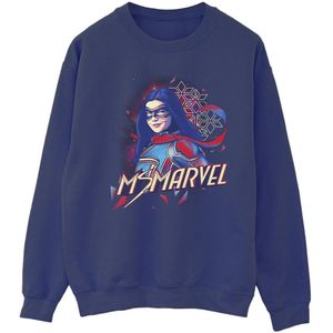 Marvel Mens Ms Marvel Face Fade Sweatshirt