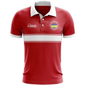 Mauritius Concept Stripe Polo Shirt (Red)