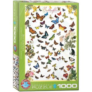 Puzzel Eurographics - Vlinders, 1000 stukjes