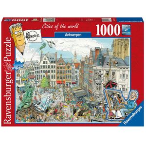 Fleroux - Antwerpen Puzzel (1000 stukjes) - Antwerpse Legende en Beroemdheden