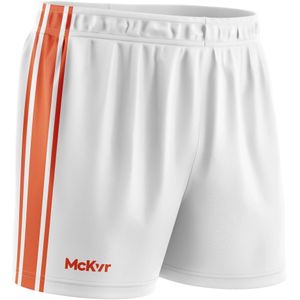 McKeever Unisex Volwassen Core 22 GAA Korte broek (36R) (Wit/oranje)