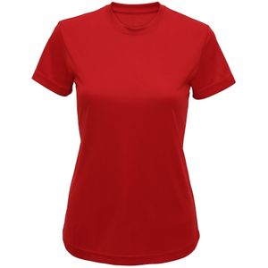 Tri Dri Vrouwen/Dames Performance Korte Mouwen T-Shirt (XS) (Vuurrood)