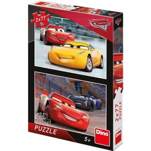 Dino Puzzel - Disney Pixar Cars - 2 x 77  Stukjes