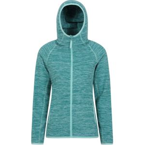 Mountain Warehouse Dames/Dames Lleyn II Melange Full Zip Hoodie (36 DE) (Teal)