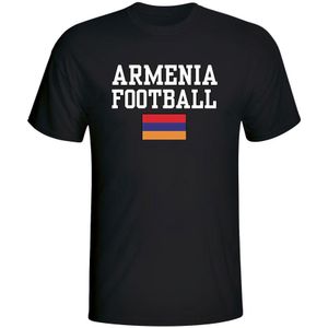 Armenia Football T-Shirt - Black