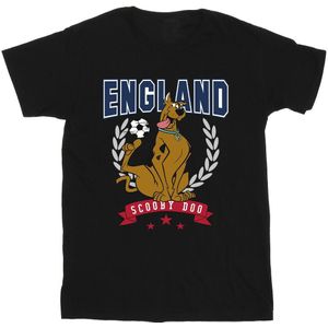 Scooby Doo Jongens Engeland Voetbal T-Shirt (104) (Zwart)