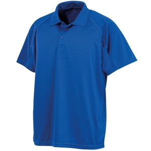 Spiro Unisex Volwassenen Impact Performance Aircool Polo Shirt (L) (Koningsblauw)