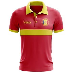 Andorra Concept Stripe Polo Shirt (Red)