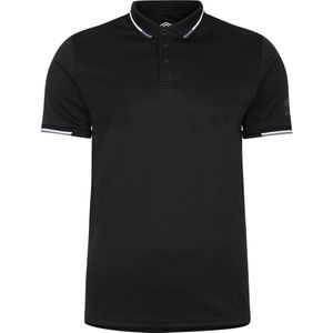 Umbro Heren Golf Poloshirt met Tippen (XXL) (Zwart)