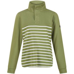 Regatta Dames/Dames Camiola II Stripe Fleece Top (36 DE) (Groene velden/wit)