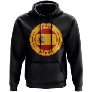 Spain Football Badge Hoodie (Black)