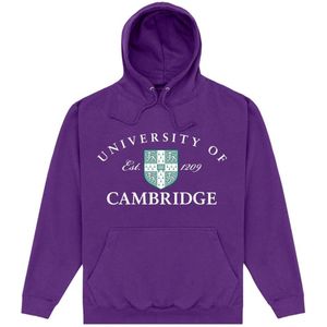 University Of Cambridge Unisex Adult Est 1209 Hoodie (XXL) (Paars)