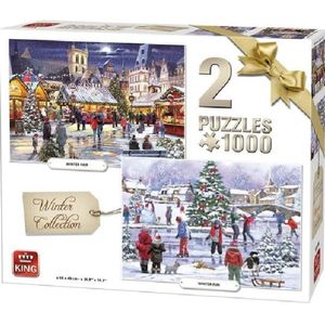 King puzzel winter 2 x 1.000 st. 55936