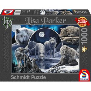 Puzzel Schmidt - Lisa Parker: Prachtige Wolven, 1000 stukjes