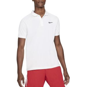 Nike - Court Dry Victory Polo - Witte Tennispolo - S