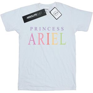 Disney Meisjes Zeemeermin Ariël Grafisch Katoenen T-Shirt (116) (Wit)