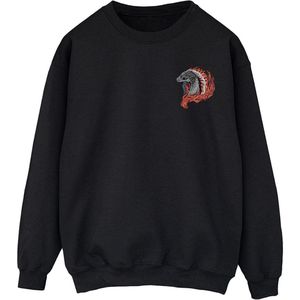 Game Of Thrones: House Of The Dragon Heren Sweatshirt met rode drakenzak (5XL) (Zwart)