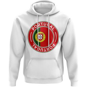 Portugal Football Badge Hoodie (White)