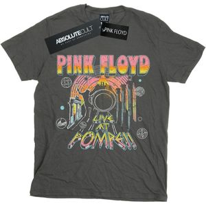 Pink Floyd Meisjes Live bij Pompeii Katoenen T-Shirt (128) (Houtskool)