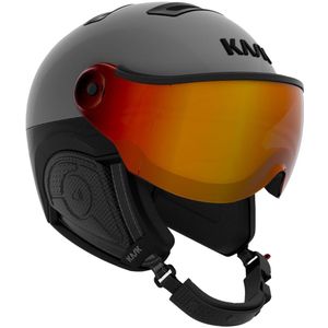 Kask Montecarlo Grijs - Skihelm met Vizier - Spiegel Vizier (☀/☁) Cat.2