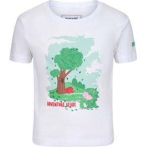 Regatta Kinder/Kids Peppa Pig T-shirt met korte mouwen en opdruk (116) (Wit)
