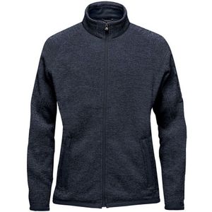 Stormtech Dames/Dames Avalante Heather Full Zip Fleecejack (S) (Marine)