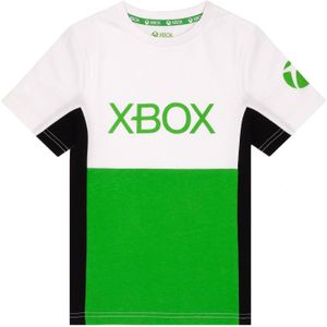 Xbox Kinder/Kinder-T-shirt met gekleurd blok (134) (Wit)