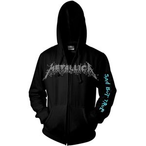 Metallica Unisex Volwassen Sad But True Full Zip Hoodie (XXL) (Zwart)