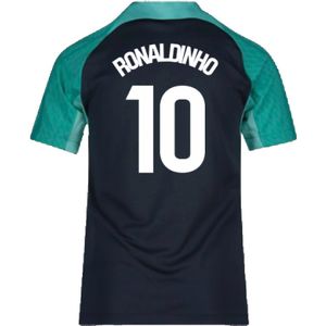 2023-2024 Barcelona Training Shirt (Thunder) - Kids (Ronaldinho 10)