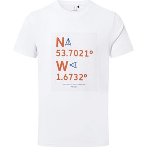 TOG24 Heren Navigate Bamboo Outdoor T-Shirt (S) (Optisch Wit)