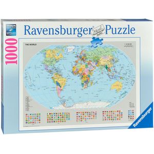 Ravensburger Puzzel Staatkundige Wereldkaart (1000 stukjes)