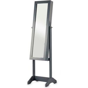 Spiegel Sieradenhouder Grijs Hout MDF (36 x 140 x 36,5 cm)