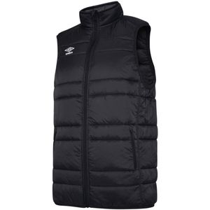 Umbro Heren Club Essential Gilet (S) (Zwart/Wit)