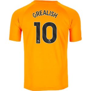 2023-2024 Man City Pre-Match Jersey (Orange) (GREALISH 10)