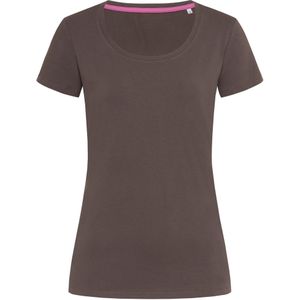 Stedman vrouwen/dames Claire Crew Neck Tee (L) (Donkere chocolade bruin)