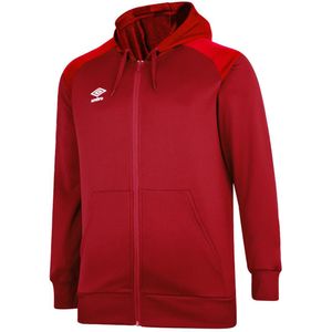 Umbro Kinder/Kids Volledige Rits Hoodie (128) (Chilipeper Rood/Vermiljoen)