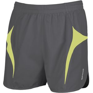 Spiro Heren Sport Micro-Lite Running Shorts (XS) (Grijs/Kalk)