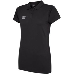 Umbro Dames/Dames Club Essential Poloshirt (40 DE) (Zwart/Wit)