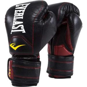 Everlast Elite Muay Thai Bokshandschoenen - Leer - Zwart - 14 oz.