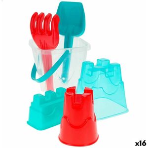 Strandspeelgoedset Colorbaby 6 Onderdelen (16 Stuks)