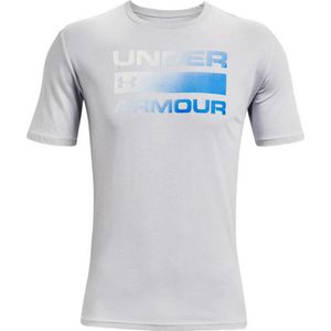 Heren-T-Shirt met Korte Mouwen Under Armour Team Issue Lichtgrijs Maat M