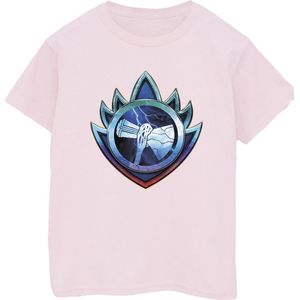 Marvel Heren Thor liefde en donder Stormbreaker Crest T-shirt (M) (Baby Roze)