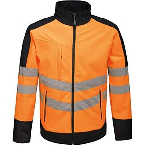 Regatta Unisex Hi Vis Pro Reflective Softshell Work Jacket (XL) (Oranje/Zwaar)