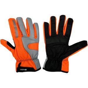 BIKE GelPro Hi-Vis Waterproof Cycling Gloves - Orange - NEW & IMPROVED 2023 Model