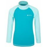 Mountain Warehouse Rash Top met lange mouwen voor kinderen/Kinderen (98) (Teal)