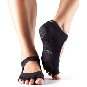 Toesox Dames/Dames Halve Teen Plie Danssokken (M) (Zwart)