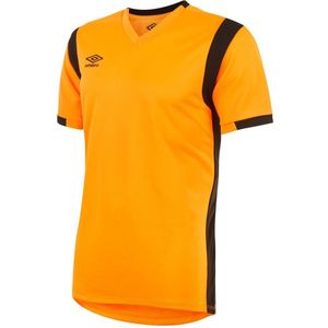 Umbro Spartaanse kindertrui met korte mouwen (158) (Schokkend oranje/zwart)